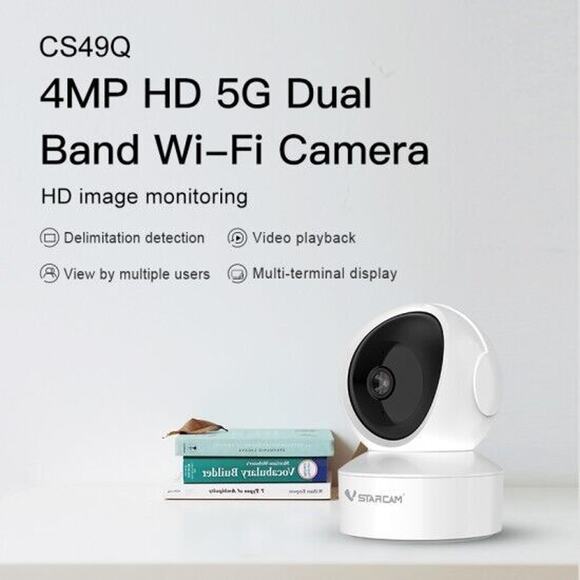 VStarcam CS49Q 4MP HD 5G WiFi Security IP Camera Mini Baby Monitor Night Vision - Picture 2 of 14